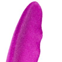 Artikel Kaninöron flockade påskdekorationer på pinne som stämningsfulla blomsterplockare 31 cm 4 st