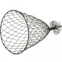 Artikel Trådhuva, dekorativ klocka, spaljé av metall Brun H25cm Ø16cm