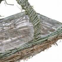 Korg för plantering, blomkorg, vinstockar Shabby-Chic L42cm / 34cm / 28cm uppsättning av 3