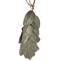 Artikel Höstdeco blad metall silvergrå L20cm 4st