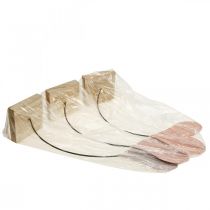 Artikel Bordsdekoration hjärtan bröllop, hjärtdekoration metall orange/lila H40cm 3st