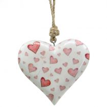 Dekorativt hängande hjärta keramiskt 11 cm x 10 cm