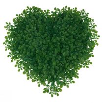 Artikel Dekorativ hjärta buxbom konstgjord dekorativ matta grön 30,5cm