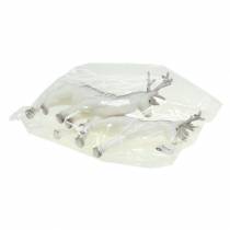 Artikel Deco rådjur flockade/snöade 27,5cm 2 st