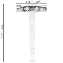 Artikel Bröllopsnålar transparenta/silverfärgade 5 cm 50 st