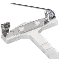 Artikel Bröllopsnålar transparenta/silverfärgade 5 cm 50 st