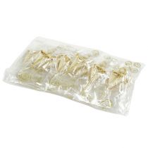 Artikel Bröllopsnål med hjärtkräm 12cm 16 st