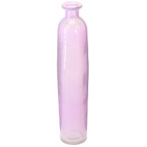 Artikel Hög blomstervas lila flaskor dekorativt glas Ø6,5cm H30cm