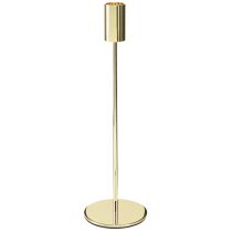 Artikel Hög ljusstake i guldfärgad metall 27,5 cm 4 stycken