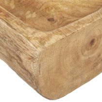 Artikel Trädekoration med ihålig dekorativ skål av trä 40×13–16cm×6,5cm