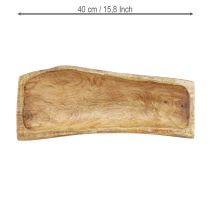 Artikel Trädekoration med ihålig dekorativ skål av trä 40×13–16cm×6,5cm