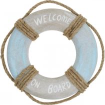 Maritime Deco Lifebooy Nautical Wood Deco Ø22cm