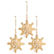 Artikel Trärattdekoration metall fiskhänge Ø12cm 3st