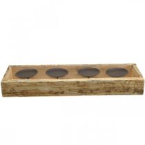 Artikel Bordsdekoration adventsljusstake ljusbricka trä L48cm