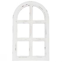 Artikel Trädekor shabby chic dekorativ fönsterram trä vit 29,5×48cm