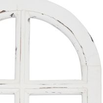 Artikel Trädekor shabby chic dekorativ fönsterram trä vit 29,5×48cm