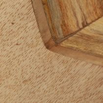 Artikel Trädekor stjärndekoration mangoträ bordsdekoration natur Ø20cm