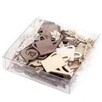 Artikel Trädgårdsdekoration 4cm - 6cm naturell 72 st