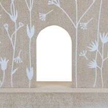 Artikel Trähus dekorativa hus bordsstativ trä 28,5cm