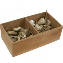 Artikel Trähjärta julgransdekorationer 4,5cm 36 st