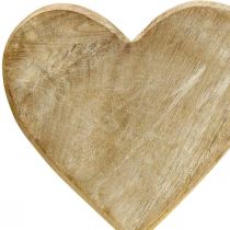 Trä hjärta hjärta deco trä metall natur lantlig stil 20x6x28cm