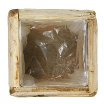 Artikel Växtkruka växtlåda träblomkruka naturlig 12×12×8,5cm