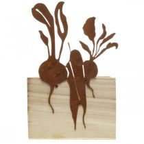 Artikel Växtlåda trä med rostdekor grönsakscachepott 17×17×12cm