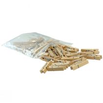 Artikel Träklämma mini klädnypa dekorklämma 3,5cm 50 st