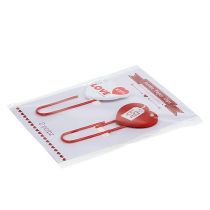 Artikel Träklämmor hjärta "Love" dekorativt hjärta Alla hjärtans gåva 2st