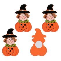 Träpumpa som sticker 3,5 cm orange 18st