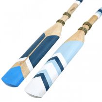 Artikel Dekorativ paddel träväggdekoration Maritim dekorativ träpaddel målad 78cm