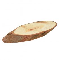 Artikel Träskivor ovala bordsdekoration hantverksmaterial 6,5-8cm 450g