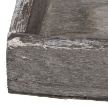 Artikel Rustikt dekorativt fat för elegant bordsdekoration, 15 cm, 4 stycken