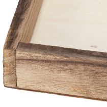 Artikel Träbricka, rustik design, perfekt för hem- eller kontorsdekoration, 15 cm, 4 stycken