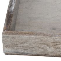 Artikel Rektangulär träbricka, perfekt för att dekorera balkonger och vardagsrum, 30 cm, 4 stycken