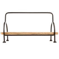 Artikel Träbricka oval långsträckt dekorativ bricka med handtag 49×18×26cm