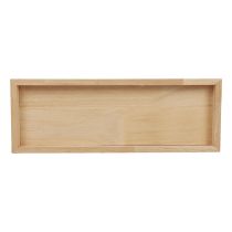 Träbricka dekorativ bricka trä rektangulär natur 50×17×2,5cm