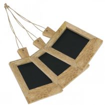 Artikel Mini deco board för att hänga upp naturen 9 × 13cm 3st