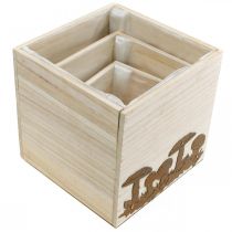 Artikel Växtkuber, blomlåda, höstdekoration med patina 20/16/12cm set om 3