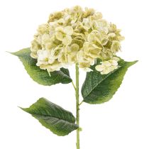 Artikel Konstgjord hortensia med lång stjälk och blad, 60 cm