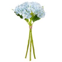 Artikel Konstgjorda hortensiablommor, naturtrogna, för vardagsrumsdekoration, 34 cm, 3 stycken