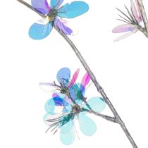 Artikel Konstgjord, delikat blommande gren med skimrande blommor, 98 cm