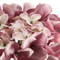 Artikel Hortensia konstgjorda realistiska sidenblommor rosa 52cm