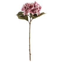 Artikel Hortensia konstgjorda realistiska sidenblommor rosa 52cm