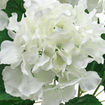 Artikel Deco bukett hortensia vita konstgjorda blommor 5 blommor 48cm