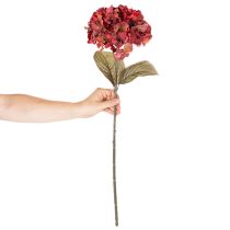 Artikel Konstgjord hortensiablommande gren, stor blomma, 74 cm