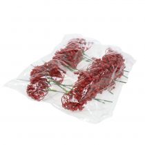 Artikel Hortensiaknoppplock 22cm röd 12st