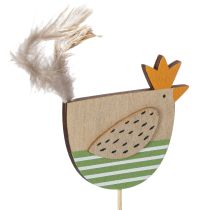 Artikel Kycklingpinnar i påskdesign för glad vårdekoration, 7 cm, 12 stycken