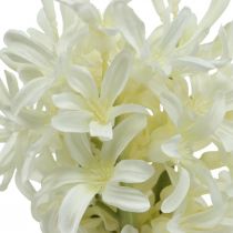 Konstgjord hyacint vit konstgjord blomma 28cm bunt om 3st