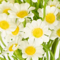 Artikel Konstgjord kamomill som blombukett för naturlig och lättskött dekoration, 28 cm, 3 stycken